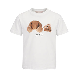 Palm Angels T-shirt Avorio Con Teddy F6PAJBTH061/412 Per Bambini
