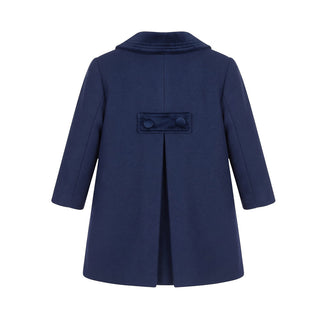 Coccodè Cappotto Blu Con Dettagli In Velluto C64574/11 Per Neonata