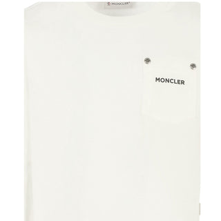 Moncler T-shirt in jersey a maniche lunghe con logo K29548D00003