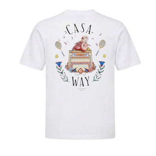 Casa Blanca T-shirt Bianca Con Stampa M-PF26-JTS-001-05 Per Uomo