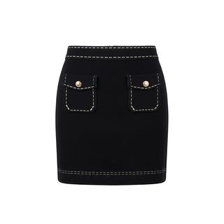 TWINSET Gonna Nera In Maglia 262GJ3021 Per Bambina