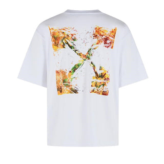 Off-White T-shirt Bianca In Jersey Con Stampa 44MAA120F26J00D100 Per Uomo