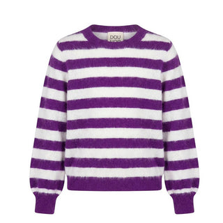 Doudou Maglia In Misto Lana A Righe Per Bambina MA107030