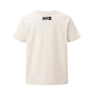 WAYPE T-shirt Avorio Con Stampa TSW26 Per Bambino