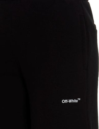 Off-White Pantalone felpa a palazzo con logo OWCH011C99JER0011