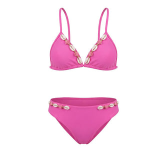 Selini Action By Eleni Balerba Bikini Fucsia Con Conchiglie Per Bambina SES0TRB20