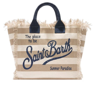 Mc2 Saint Barth Borsa Vanity In Canvas A Righe VANI001/02753L