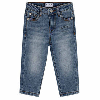 Iceberg Jeans in denim blu con logo PTICE6305BJ
