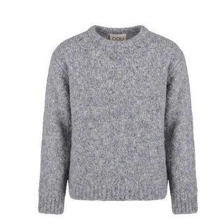 Doudou Maglia Grigia In Misto Lana Per Bambina DV9P50-W0137