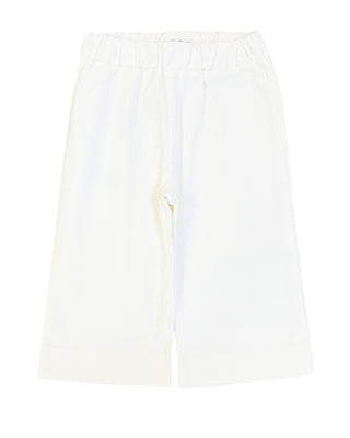 J.o Milano Pantaloni avorio in velluto a costine 464D1