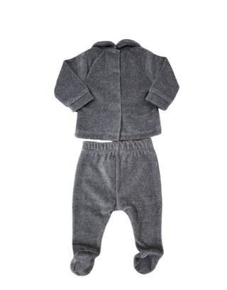 Nanan Zweiteiliger Playsuit 0140 aus grauem Chenille