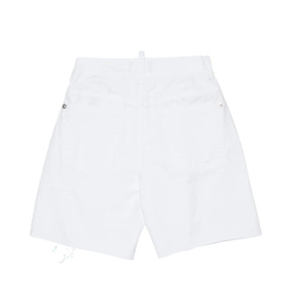 Dsquared2 Bermuda Bianco In Twill Per Bambino DQ3208-D0AGL-DQ100