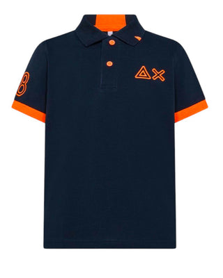 Sun68 Polo A Maniche Corte A35322 Con Logo