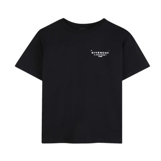 Givenchy T-shirt Nera Con Logo Per Bambini H31075/09B