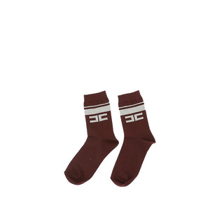 Elisabetta Franchi Socken mit Logo EFCZ001.C