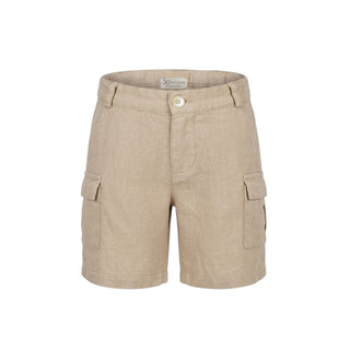 J.o Milano Bermuda Cargo In Lino Per Neonato 674E1