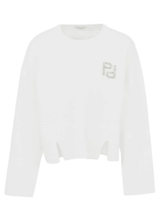 Pinko Maglia cropped con logo F4PIJGJP016