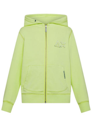 Sun68 Felpa Logata F35322 Con Cappuccio