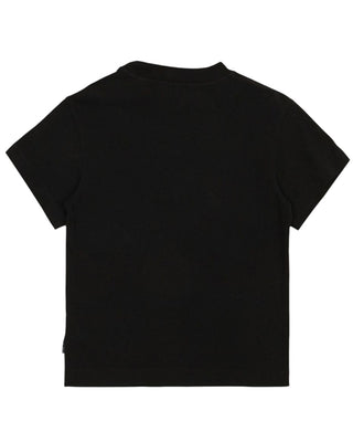 Palm Angels T-shirt nera in jersey con logo PGAA002F25JER007103B