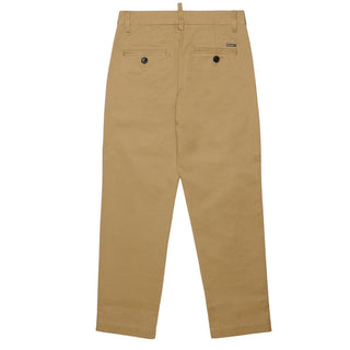 Dsquared2 Pantaloni Chino Beige DQ3428-D0AIG-DQ776 Per Bambino