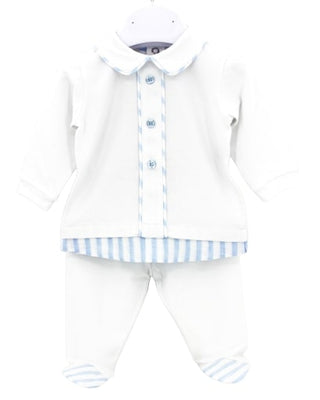 Teto und Tatta Zweiteiliger Strampler cl3290 mit Clips auf der Rückseite