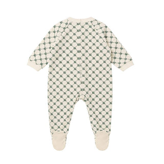 Gabriella Gucci Tutina Avorio In Cotone Con Cappellino SETG007S Per Neonati