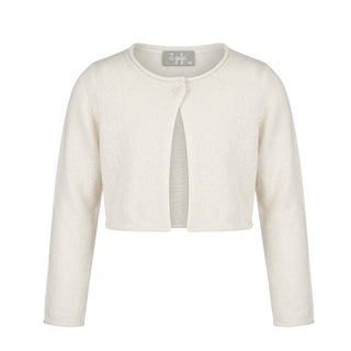 Il Gufo Cardigan Coprispalle Avorio In Lana A22GF118EM220B Per Bambina
