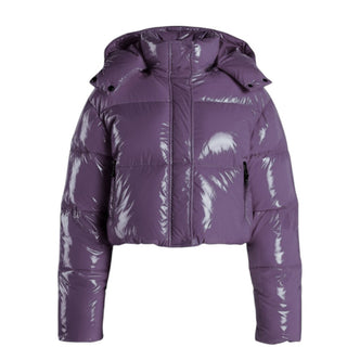 Canadian Giubbino cropped in nylon laqué G223225WREG