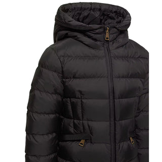 Moncler Piumino Avoce Con Cappuccio Nero L29541A00072-999 Per Bambina