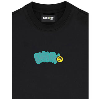 Barrow T-shirt Nera A Maniche Corte Con Logo S6BKJUTH007-110