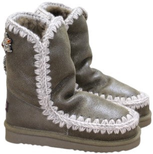 Mou Stiefel mit Kreuzkristallen fw101054b Eskimo 24