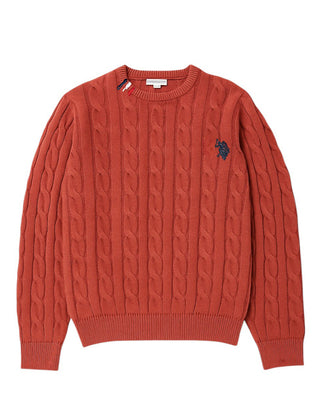 U.S. Polo Assn. Maglia girocollo con logo ricamato US40573004