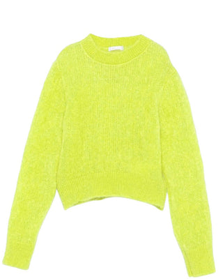 Lù:Lù Maglia cropped in misto lana LL3288