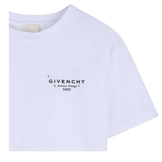 Givenchy T-shirt Bianca Con Logo Per Bambini H31075/10P