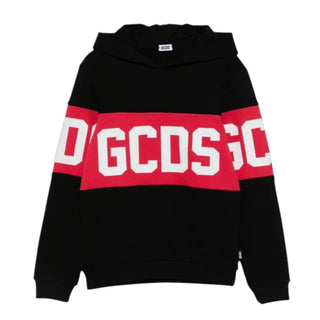 Gcds Felpa in cotone con cappuccio e logo B2JU1926BA2