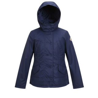 Moncler Giacca Blu Antivento Ayrollette Da Bambina 4617105