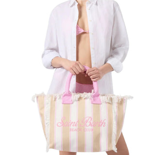 Mc2 Saint Barth Borsa Vanity In Canvas A Righe VANI001/02596L