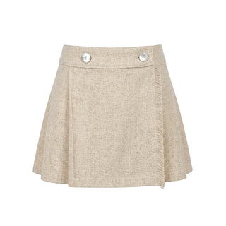 J.o Milano Gonna Beige In Misto Lana 2662X5/1J Per Bambina