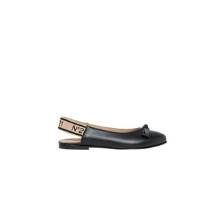 N21 Ballerine Fascia Elasticizzata Al Tallone 79647 In Pelle
