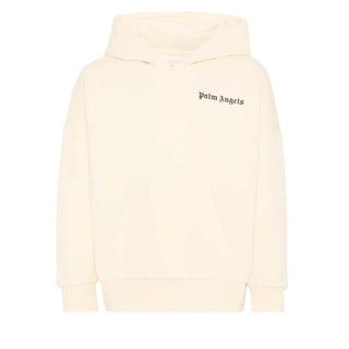 Palm Angels Felpa Avorio Con Cappuccio E Logo PBBB011S26FLE001/002