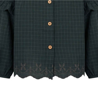 BLOOM Camicia A Quadri Con Volant 139204 Per Bambina
