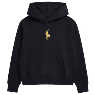 Polo Ralph Lauren Felpa Nera Con Cappuccio Per Bambina 313853402003