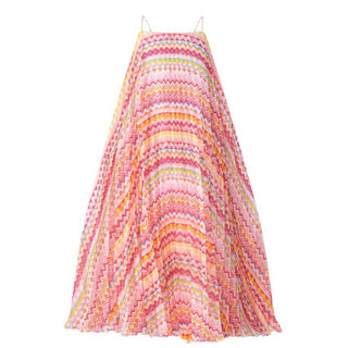 Missoni Abito Lungo Plissettato Con Motivo A Zigzag MW1C21-K0229