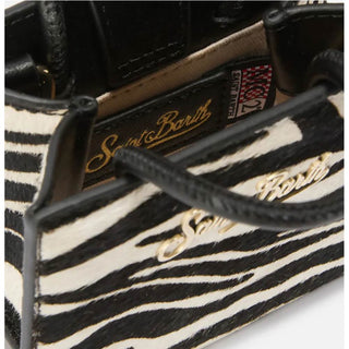 Mc2 Saint Barth Borsa Micro in pelle e cavallino zebrato SHBM0003-00711I
