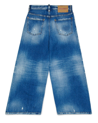 Dsquared2 Jeans A Palazzo DQ2829 D0ABW Da Bambina
