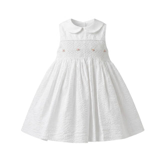 Polo Ralph Lauren Vestina Bianca In Cotone Per Neonata 312625860001