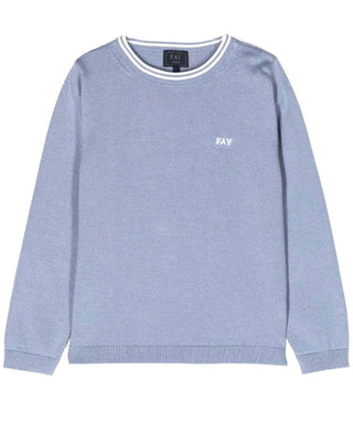 Fay Crewneck Sweater with Logo FU9P30-Z1376