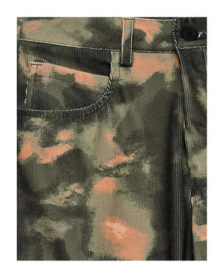 Msgm Pantaloni cargo in fantasia camouflage F4MSJBPA093