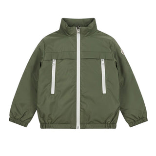 Moncler Giubbino Antivento Iniko Verde In Nylon J19511A00039