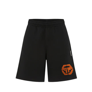 Philipp Plein Bermuda In Felpa S6PGHJBBE017/110 Con Logo